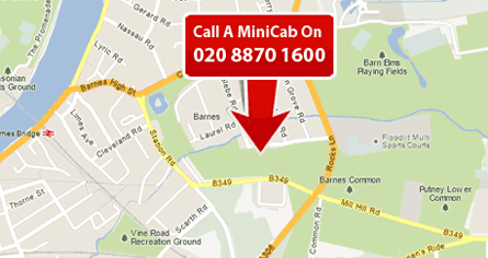 barnes station - london minicab