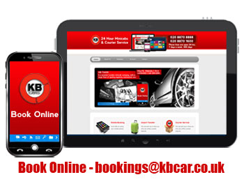 tablet and mobile phone asking to book online